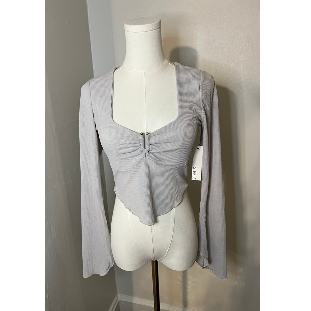 Steele Harley Top Silver-Gray Size Small (B10251)